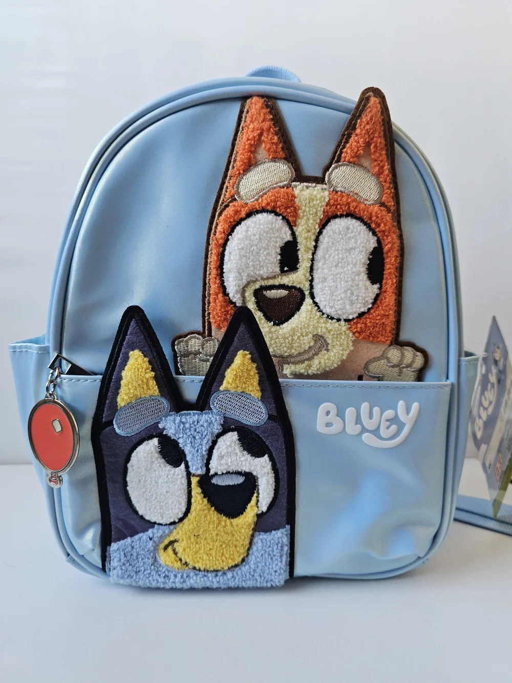 NWT Bluey & Bingo Mini Backpack Faux Leather Light Blue